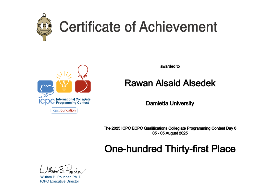 ECPC 2025 Certificate